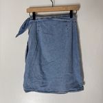 Banana Republic vintage  Made In uSA‎ Small Denim Mini Wrap Skirt Photo 1