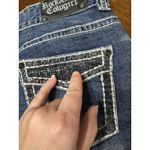 Rock & Roll Cowgirl Jeans Women 28x32 Rhinestones Y2K Thick Stitch Western Photo 8