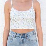 Brandy Melville  Floral Tank Top with Lace Photo 0
