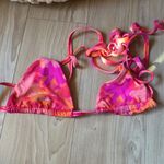 Vibrant Pink and Orange Bikini Top Photo 2