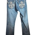 L.A. Idol USA   Bling Thick Stitch Bootcut Jeans Size 7 Photo 0