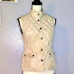 Eddie Bauer cream color Goose Down puffer Vest Photo 0