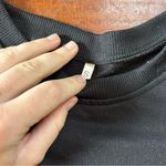 SheIn Black Cuffed Sleeve Crop Sweatshirt Photo 1