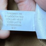 Banana Republic Faux Suede Trench Vest Coat Iced Latte Camel Beige S Quiet Lux Photo 6