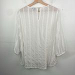 Torrid  White Eyelet & Lace Embroidered Hi-Lo Blouse size 1X Photo 7