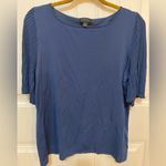 Carlisle Collection Blue short sleeve blouse with accordion sleeves Size XL Photo 1