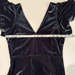 Birdy Grey  Sz MED Hannah Velvet Maxi Dress Storm Blue Prom Bridesmaid Stretch Photo 10