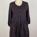 Madewell Plaid Flannel Raglan Button-Front Shirtdress Photo 1