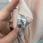 Loft  women's peach ruffle hem high neck sleeveless lightweight knit blouse XS Photo 3