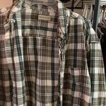 Green and Brown Flannel Size M Photo 1