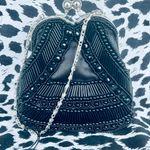 Bijoux Terner Small Black Beaded Evening Bag With Tags Photo 0