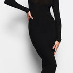 SKIMS  Soft Lounge Long Sleeve Dress Onyx Photo 0