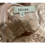 Micas Medium Dusty Pink Leopard Dress Shiny Silky New Photo 6