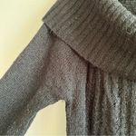 Torrid Sweater Black Cable Knit On or Off Shoulder Cowl Neck Knit Sz 2X (2) GUC Photo 3