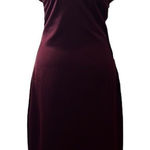 Jason Wu szXS maroon/burgundy satin halter back zip back slit dress NWT Photo 0