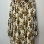 Cato NWT  fashions zebra dress white floral yellow baby doll dress size M… Photo 1