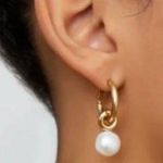 Argento Vivo Cultured Freshwater Pearl Hoop Drop Earrings Photo 1