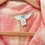 Time And Tru NWT  Tie-Dye Summer Pink Sleeveless Collared Dress size medium Photo 2