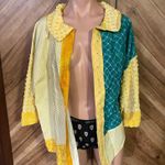 Handmade Women’s Multicolored Multi Textured Design Funny Cat Jacket Multiple Size L Photo 1