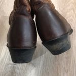 Ariat  Snip Toe Brown Leather Cowgirl Boots Scallop Photo 9