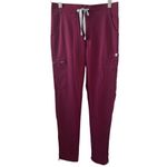FIGS  Eco Yola Elastic Waistband Skinny Scrub Pants Burgundy Size XX-Small NWT Photo 2