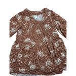 Knox Rose Floral Boho Western Dress Rust Brown Cream Sz XL Photo 4