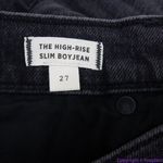 Madewell NEW  High-Rise Slim Boyjean‎ in Caton Wash Ripped-Knee, 27 Photo 15