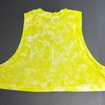 Lululemon Yellow Tie Dye All Yours Crop Cotton Athletic Gym Lounge Athleisure Top Photo 6