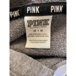 Victoria’s Secret PINK Sequin Leopard Colorblock Hoodie Sweatshirt Med Bling Black Photo 7