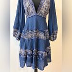 Free People My Love Mini Indigo Dress Size Small Photo 7
