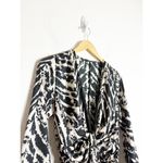 ZARA  Woman Satin Effect Animal Print Midi Dress Small Long Sleeve 9878/081 Photo 5