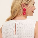 Kate Spade Floral Linear Earrings -  new york x Target Red nwt Photo 4
