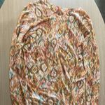 Liverpool Jeans Company Liverpool Abstract Print Sweater Large Pullover Viscose Nylon Blend Gold White Photo 2