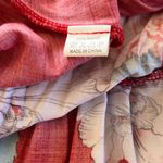 Anthropologie Brand JASE Vibrant Red Floral Maxi Dress size small Photo 6