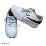 FILA  white lace up stripe basketball sneaker size 9 Photo 0