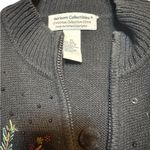 Vintage Heirloom Collectibles Cardinal
Sequin Beaded Full Zip Sweater Size XL Black Photo 4
