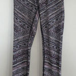 Lululemon  Leggings Size 4 Geometric Tribal Pattern Ankle Athletic Running Yoga Photo 0