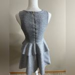 Everleigh gray tiered peplum dress xs Photo 11