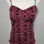 Bisou Bisou 90s moody geo embellished strap tank size large Photo 0