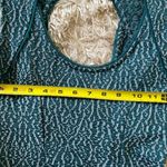 Silence + Noise  Teal Textured Knit Mini Dress Sleeveless Cutout St Patrick’s Day Photo 5