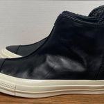 Converse All Star Chuck Taylor Black Punk HiTop Leather NWOT Sneakers -7 Photo 2