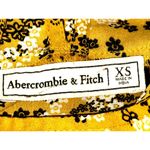 Abercrombie & Fitch Abercrombie Fitch XS Mustard Paisley Floral Long Sleeve Ruffle Sheer Light Blous Photo 9