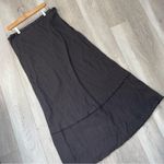 ZARA Linen Skirt a-line maxi womens Gray (xlarge) lagenlook coastal minimalist Photo 0