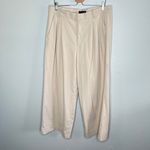 Banana Republic Factory Cream Beige Wide Leg Flannel Trouser Pants Size 16 P Photo 11