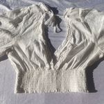 Timing white lace crop top- ties in back Photo 6