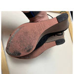 Aquazzura Black Sexy Thing Suede Wedge Shoes Sz. 38.5 (US 7.5) Photo 5