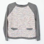 J.Crew Womens Tweed Wool Blend Pullover Crewneck Sweater Size Medium Preppy Photo 0