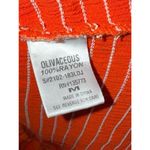 Olivaceous Off the Shoulder Ruffle Dress, Short Sleeves, size Medium, red orange Photo 5