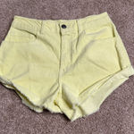 Forever 21 ‎ Neon Yellow Woven Shorts Photo 0