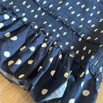 Smocked Polka Dot Mini Dress Multi Size XXS Photo 2